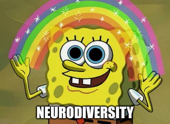 SpongeBob Rainbow Meme - Neurodiversity